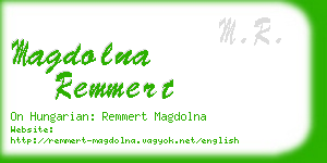magdolna remmert business card